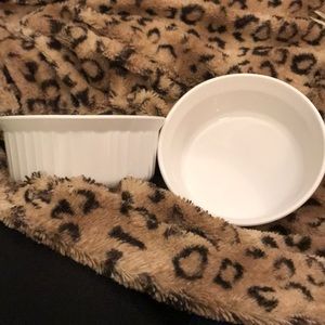 2 Corningware ramekin dishes,French white 500ml